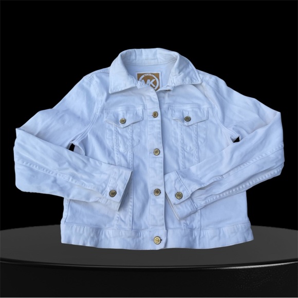 Michael Kors White Jean Jacket - Picture 2 of 6